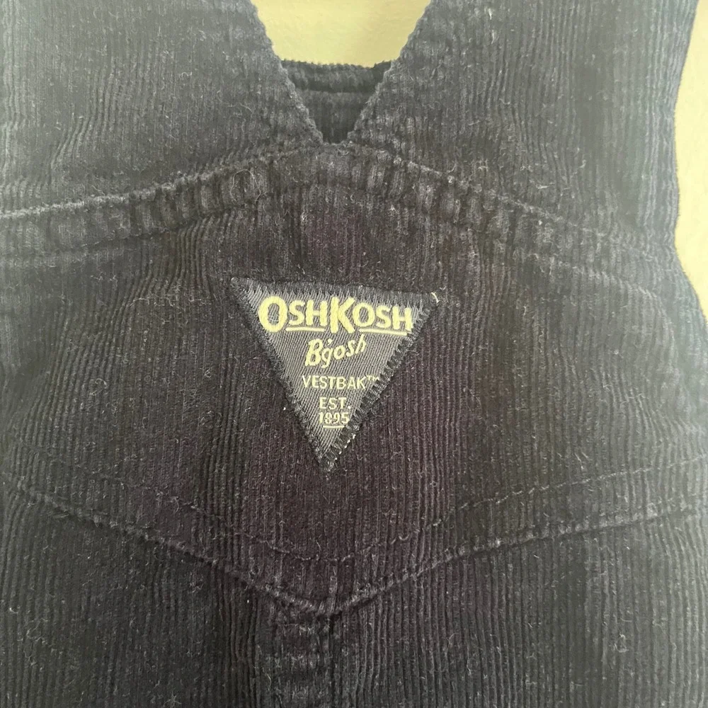 OshKosh B'gosh VestPak Navy Blue Corduroy Overalls Kids 6-9 Months